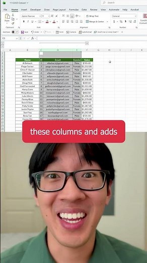 Hide Multiple Columns at Once with Shift + Alt + Right Arrow in Excel