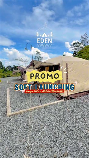 Bagas Alivi on Instagram: "🌿 Camping Nyaman, Tinggal Datang! @edenleuwihejo 🏕 Tipe Tenda (2 Jenis): • Gastropoda • Kymaphile ✨ Include Fasilitas: Breakfast, tenda, kasur, bantal, selimut, listrik, lampu, kipas angin, storage box, meja & kursi, keset, rak sampah, matras camp 👶 Umur > 5 Tahun: biaya normal 👥 Kapasitas: hingga 70 orang 💥 HARGA PROMO: • Weekday: 300rb • Weekend: 400rb • Penambahan orang: 75rb 💰 HARGA NORMAL: • Weekday: 600rb • Weekend: 750rb • Penambahan orang: 150rb 🧰 Sewa A