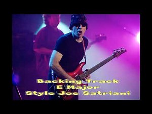 Backing Track Joe Satriani Style E major