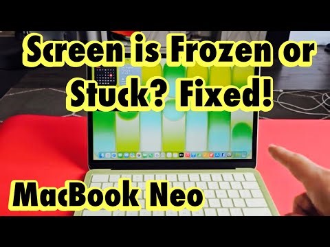 MacBook Neo: Screen is Frozen or Unresponsive? Can't Restart? Fixed