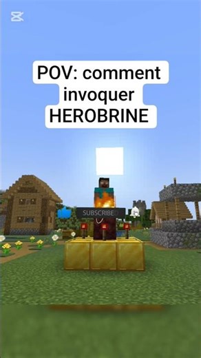 Comment invoquer HEROBRINE #minecraft #jeuxvidéo #humour #memes #horrorgaming