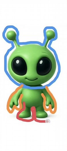 Cute Things to Draw / Alien Drawing Easy #shorts #shortsfeed #alien #art #drawing #cute #easy