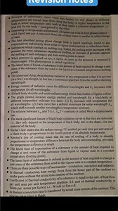 revision notes class xi physics thermal properties of matter