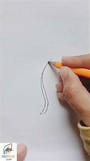 easy leaf drawing/#easystepsdrawing #drawingforbeginners #leaf