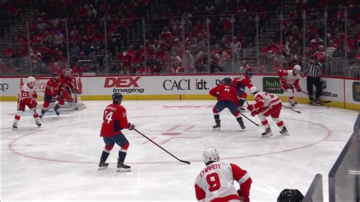 DET@WSH: Larkin scores goal against Logan Thompson