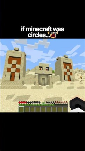 if minecraft was circles...