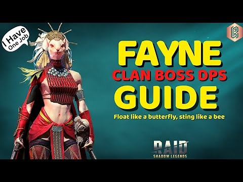 FAYNE - Poor man's Clan Boss DPS Guide | Best Build & Masteries | Raid: Shadow Legends