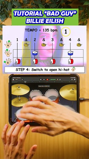 This is why your drums sound amateur: Bad Guy GarageBand groove tutorial #Drums #Producer #Shorts