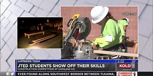 High school students show off skills in construction competition