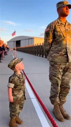 Baby Soldier Asks “Mission Complete?” 😭🇺🇸 | Emotional Military Moment #viralvideo #cutebaby