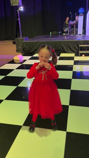 Madison sparkling on the dance floor at the party yesterday ✨💃 Her smile says it all, pure joy! ❤️ #MadisonMagic #DanceFloorFun #BluebellWood #ChristmasParty #ShiningBright #MakingMemories 🥰🎄 | Princess Madison