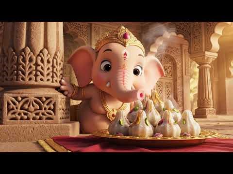 Bal Ganesh Song | Cute Animated Ganpati Bhajan | बाल गणेशा की मस्ती 🙏