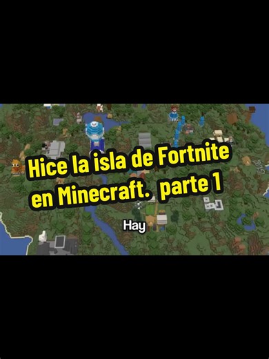 Construyendo la Isla de Fortnite en Minecraft