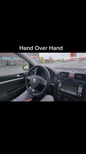 How to use Hand Over Hand While turning. #handoverhand #growingstardrivingschool #drivingtips
