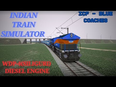 WDP-4 Siliguri Beast Pulls the Blue Brigade | Indian Train Simulator Gameplay #indiantrainsimulator
