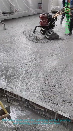 Satisfying Concrete Pouring & Finishing Process!