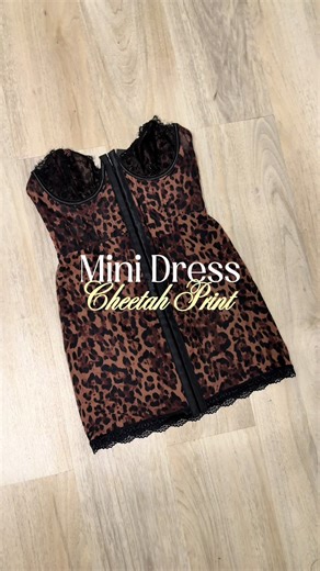 Cheetah leopard lace dress🐆 #lacedress #minidress #minidresses #cheetah #leopardprint