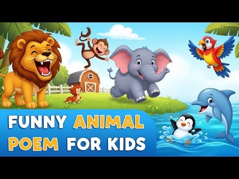 “Funny Animal Poem for Kids – Learn Animals with Sounds & Fun!”---