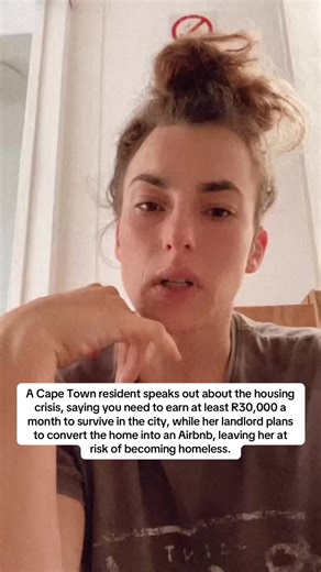 A Cape Town resident speaks out about the housing crisis, saying you need to earn at least R30,000 a month to survive in the city, risk of becoming homeless. #southafrica #breakingnews #capetown #housecrisis #capetownsouthafrica