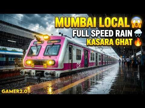👉 "Mumbai Local Full Speed Rain Me 😱 | Thane to Kasara Extreme Ride 🔥" #viral #msts #new #train #pc