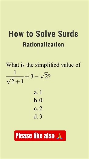 Solve Rational Expression | Rationalization Steps (Class 9 Maths) #MathTips #Algebra