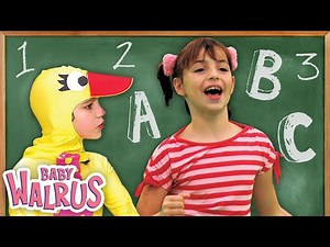 ABC, 1,2,3,4,5 | Back To School Nursery Rhymes Compilation by Baby Walrus | 20 min