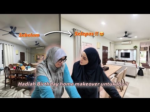 Surprise Makeover Rumah Ibu ! Ibu nangisssssss