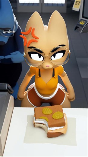 Juno and Maxx | Juno helps Maxx fix his order (no pickles) - - - #burger #catgirl #relationship #furryart #relationshipmemes #love #3danimation #couples | Instagram