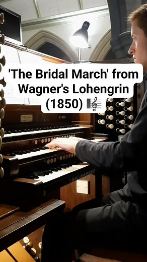 A wedding classic! 🔔 'The Bridal March' from Wagner's 'Lohengrin' on the splendid organ of📍St. Mark's, Regent's Park in London, United Kingdom. 🏴󠁧󠁢󠁥󠁮󠁧󠁿 A first-class musical instrument in a world-renowned building, famous for its Sir Ninian Comper furnishings, 20th century architecture and glorious acoustics. A privilege to record an iconic piece of music in such a magnificent London venue. 🎶 @highlight #music #musician #organ #organist #church #London #herecomesthebride #wedding #popu