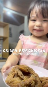 Crispy fry chicken Ala Chef Cora! 🥰 | Little Chef Cora