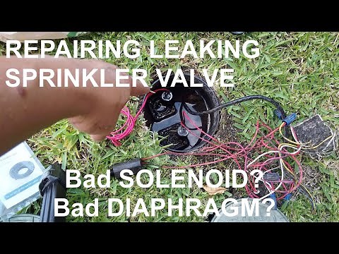 *FIXED* Leaking Sprinkler Valve - How to check bad solenoid or diaphragm?
