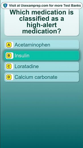 Which medication is classified as a high alert medication