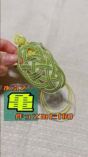 水引づくり、初めての「亀」 #水引 #初めて #亀 #簡単 #しめ縄