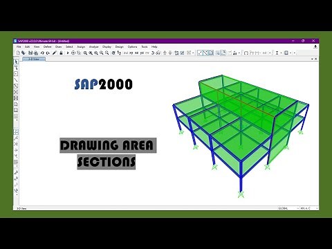 Part 18 | How to draw area sections | Introduction of SAP2000 |#sap2000