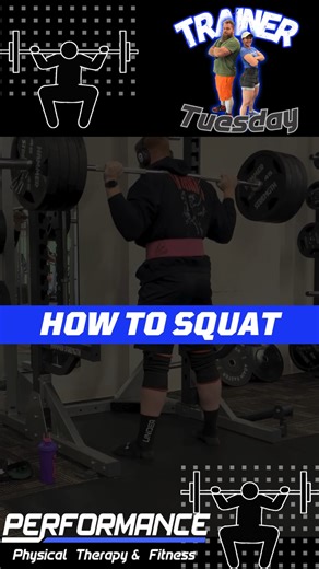 🏋️In case you didn’t know how to squat, we’ve got you covered. Squats are a great exercise for overall strength. But under a lot of load, we need to make sure our technique is on point to prevent injury. 🤕 The cue for the hip below the knee is the standard for competition, so it is included in the video. Studies have shown that there is more stress on the knee when you stop at 90° when compared to dropping it low.⬇️ We want to keep you all safe! If you are exercising and want someone to check 