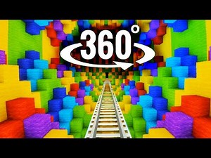 🟩 360° Roller Coaster VR Minecraft Magic Illusion Hypnotizing Virtual Reality 4K