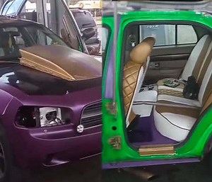 What In The Demolition Derby Going On Here? This Has To The The Worst Car Modification Ever!