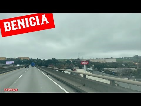 BENICIA CALIFORNIA ( Benicia - Martinez Bridge ) Driving tour