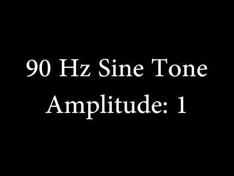 90 Hz Sine Tone Amplitude 1