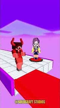 💥RUMI & DEVIL NOOB GIRL Play TEAMWORK OBBY in Minecraft! 🔥 WILL THEY TEAM UP OR FIGHT？! 😱 1