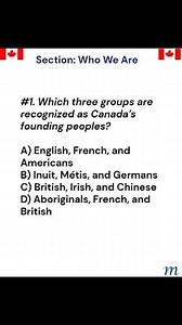 699K views · 2.9K reactions | Canadian Citizenship Test Practice...