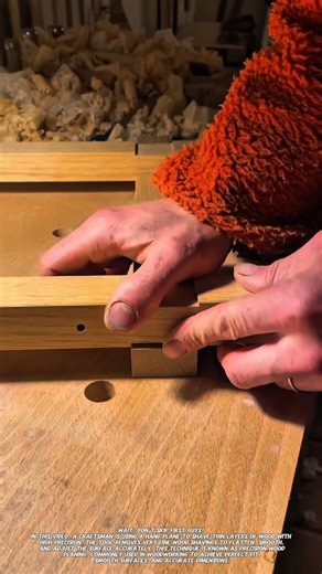 Precision Wood Planing Technique | Satisfying Hand Tool Woodworking.