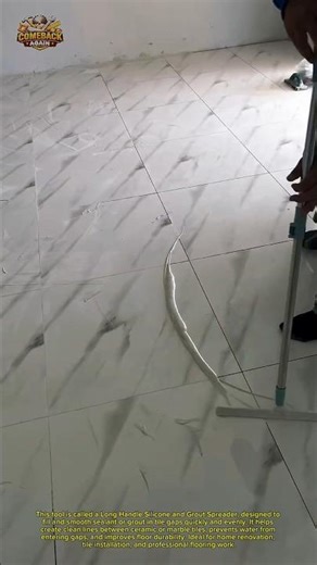Amazing Floor Tile Gap Filling Tool | Perfect Silicone & Grout Spreader for Marble Tile Floor