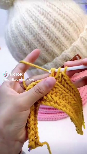 Crocheted hat tutorial #編み物 #編み物好きと繋がりたい #編み物初心者 #knittutorial #crochetersoftiktok #crochet
