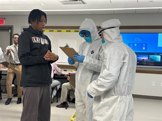 Crime scene sleuth puts skills to the test