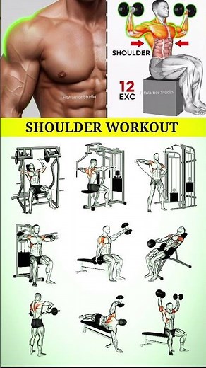 9 Shoulder Exercises for Massive Shoulders | 9 Types of Shoulder Workout Explained 🔥