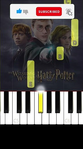 Harry Potter - Hedwig’s Theme | EASY Piano Tutorial #piano#pianocover #harrypotter #pianotutorial