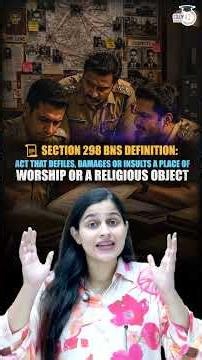 Section 298 BNS #bns #religion #worship