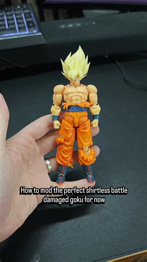 How to Create a Battle Damaged Goku Figure