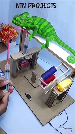 Amazing Thread Winding Machine 🧵 #schoolproject #viral #trending #ideas #experiment